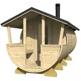 Male kuće Vanjska sauna LAHTI 400 × 200 cm – bez završnog krovnog pokrova | shoptok.hr