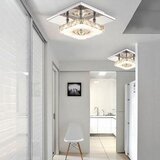 Toolight stropna svjetiljka kristalna kvadratna glamour stropna s 8W APP405-C APP406-C | shoptok.hr