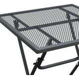  Vrtna garnitura - 5-dijelni vrtni blagovaonski set ekspandirani metal antracit - Dužina stola 60 cm 4 | shoptok.hr