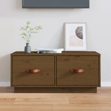 The Living Store TV omarica medeno rjava 80x34x35 cm trdna borovina - TV Omarica, (21375596) Cene