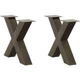  Noge kavne mize v obliki črke X 2 kosa 50x(42-43) cm jeklo, (22070982) Cene