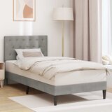 Krevetna konstrukcija Svjetlosiva 80 x 200 cm Baršun | shoptok.hr