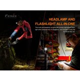 Fenix HM51RV30 - LED prigušiva punjiva čeona lampa LED/USB 950mAh IP68 860 lm 125 h narandžasta | Eponuda.com