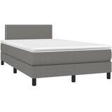  Krevet box spring s madracem tamnosivi 120 x 190 cm tkanina | shoptok.hr