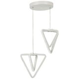 VISILICA Bela kovinska LED viseča svetilka ø 20 cm Baris – Cene