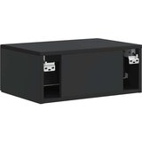  Noćni ormarić za montažu na zid Zidne Crna 49 x 34 5 x 20 cm | shoptok.hr