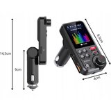  Avto bluetooth oddajnik 5.0 FM USB QC TF bas LCD 12-24V | Shoptok.si