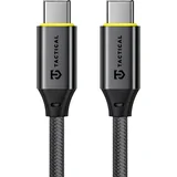 Fast Rope Aramid 2.0 pleten USB-C v USB-C kabel 100W črne barve dolžine 30cm