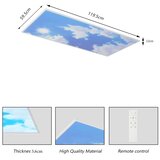  Brilagi -LED Prigušiva stropno svetlo SLIMFRAME LED/80W/230V 120x60 cm srebrna/plava + sa daljinskim upravljačem | Eponuda.com