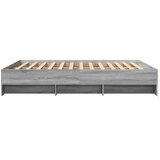  Okvir za krevet boja hrasta 150x200 cm od konstruiranog drva | shoptok.hr