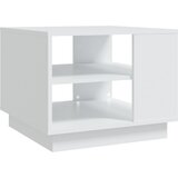 Maison Chic Klubska mizica - kavna mizica - Nizka mizica bela 55x55x43 cm iverna plošča, (21755104) | Shoptok.si