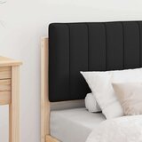  Posteljni okvir z oblazinjenim vzglavjem Črna 75 x 190 cm, (5000101396) | Shoptok.si