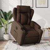 Maison Chic Električni naslanjač - Relax naslanjač s funkcijo vstajanja rjavo blago, (22062645) | Shoptok.si