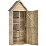  Lopa za orodje z vrati 77x28x178 cm impregnirana borovina | Shoptok.si