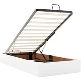  Otomanski okvir kreveta s madracem bijela 90x190cm umjetna koža | shoptok.hr