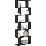vidaXL Knjiga Kabinet Crni hrast 70x24x193.5 cm Inženjersko drvo | shoptok.hr