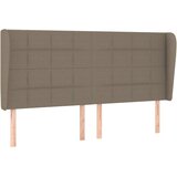 Maison Chic posteljno vzglavje - vzglavna omarica - nočna omarica z ušesi taupe 203x23x118/128 cm blago, (21712674) | Shoptok.si