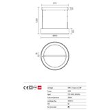  Redo 01-924 - LED luster na sajli BOND LED/47W/230V 3000K siva | Eponuda.com