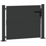  Vrtna vrata Crna 110 x 105 cm Čelik s prahom premazan | Eponuda.com