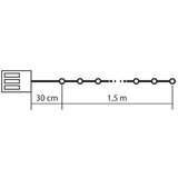 Lampice za jelku Kristal sa 25 LED dioda KLG25 | Eponuda.com