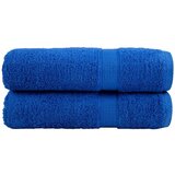 vidaXL Premium kopalne brisače 2 kosa modra 100x150 cm 600 gsm bombaž | Shoptok.si
