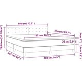  Box spring postelja z vzmetnico temno rjava 180x200 cm blago, (20901350) | Shoptok.si
