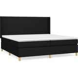  Krevet s oprugama i madracem crni 200x200 cm od tkanine | shoptok.hr