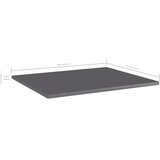 Police za knjige 8 kom visoki sjaj sive 60 x 50 x 1,5 cm drvene | Eponuda.ba