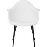 vidaXL Jedilni stoli 4 kosi bele barve PP | Shoptok.si