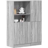 vidaXL Komplet kuhinjskih omaric 2-delni siva sonoma inženirski les | Shoptok.si