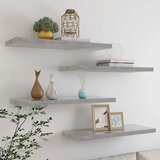 vidaXL plutajuće zidne police 4 kom boja betona 80 x 23,5 x 3,8 cm MDF Cijene