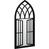  Ogledalo crno 100 x 45 cm željezno za unutarnju upotrebu | shoptok.hr