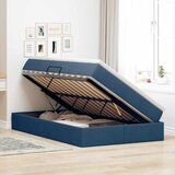  Krevet s madracem i skladištem Plava 120 x 200 cm Poliester | shoptok.hr