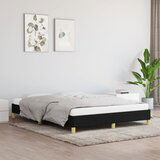 Maison Chic Posteljni okvir - Dvoposteljna postelja - Zakonska postelja brez vzmetnice črn 140x190 cm blago-J11706, (21763229) | Shoptok.si