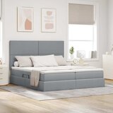  od pjene s madracem i LED-om Svjetlosiva 200 x 200 cm | shoptok.hr