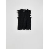 Reserved - Bluza s čipkom - crno | shoptok.hr