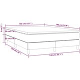  s oprugama i madracem tamnozeleni 140x190 cm baršunasti | shoptok.hr