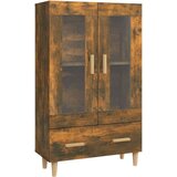  Visoka omarica dimljeni hrast 70x31x115 cm inženirski les, (20653994) | Shoptok.si