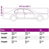  Navlaka za pola automobila s kukama srebrna XL PEVA | shoptok.hr