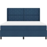  Box Spring Postelja z Vzmetnico - Modra - 180x200 cm - Tkanina, (22052192) | Shoptok.si