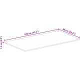  Ploča za stol 120x60x1,5 cm pravokutna masivno obnovljeno drvo | shoptok.hr