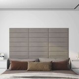  Zidna uzglavlja 12 pcs Svijetlo siva 60 x 15 cm Baršun | shoptok.hr