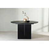 Venture Home Matilda rastezljivi okrugli blagovaonski stol ⌀130 cm, crni | shoptok.hr
