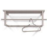 Spinder Design Svetlo siv kovinski stenski obešalnik s polico Marco – | Shoptok.si