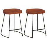  Barski stolci Gavin 2 kom 45 x 38 x 53 od masivnog drva manga | Eponuda.com