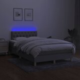  s oprugama i madracem LED svjetlosivi 120x190 cm tkanina | shoptok.hr