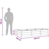  Povišena vrtna gredica Smeđa 300 x 100 x 54 cm | shoptok.hr
