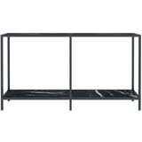 Konzolni stol crni 140 x 35 x 75,5 cm od kaljenog stakla | Eponuda.ba
