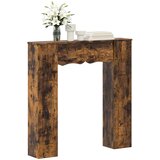  Okvir za kamin Dimljeni hrast 102 x 20 x 102 cm | shoptok.hr