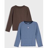 Sinsay Pamučna majica na pruge s vezom srca | shoptok.hr